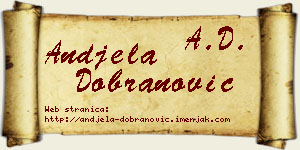 Anđela Dobranović vizit kartica